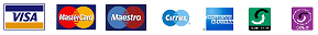 Accepted payment cards